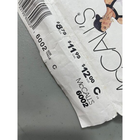 90s McCalls 6002 Sewing Pattern Tent Dress Size C 10-12-14 Vintage Retro UNCUT - Picture 5 of 6